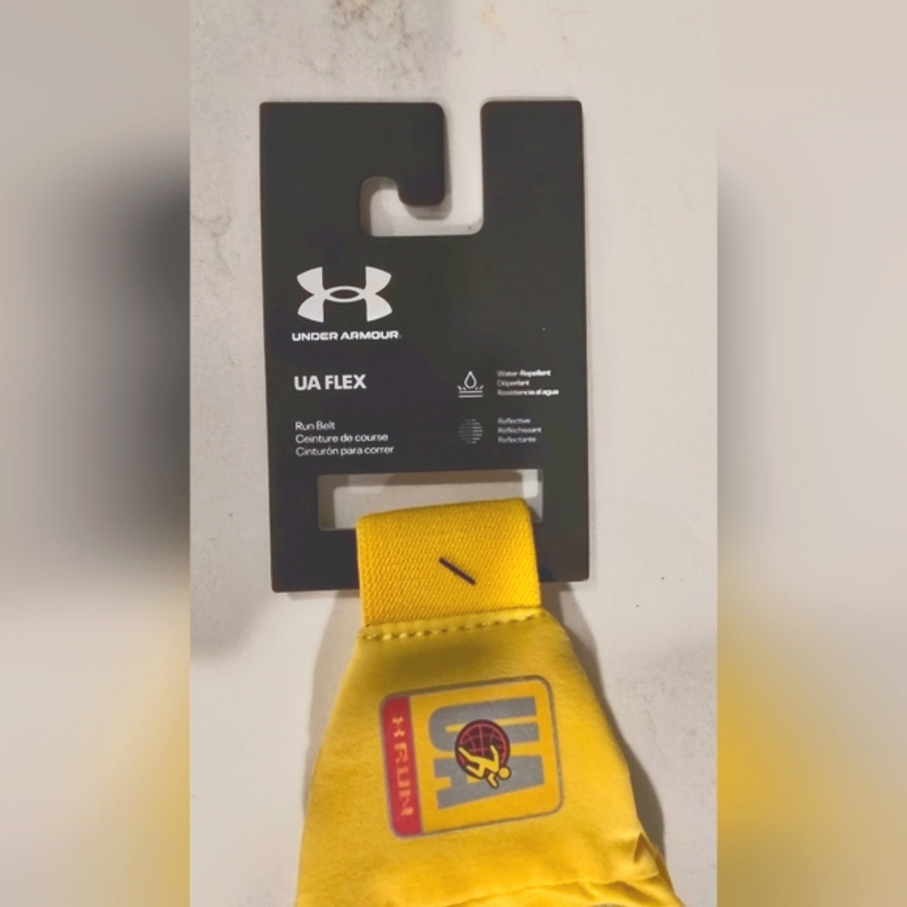 NWT Under Armour UA Flex Run Belt Adjustable (unisex) Pocket Zipper Marathon